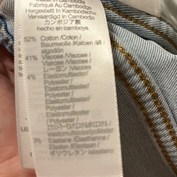 Madewell 10” High Rise Skinny Crop Raw Hem Size 31 - Picture 10 of 10